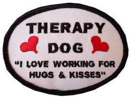 Heart Therapy Dog Patch, Large